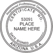 Arizona Professional Engineer, Architect, Surveyor Seals and Stamps