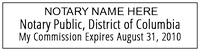 District of Columbia (DC) Notary Stamp