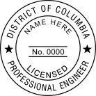 Order today from Sale Lake Stamp. Washington DC Professional Engineer Stamp. Trodat self-inking stamp conforms to Utah laws. We also carry Architect Stamps